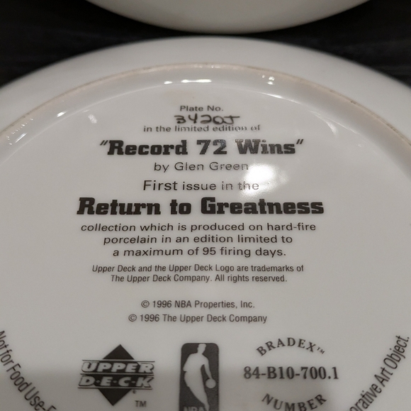Michael Jordan Commemorative Plates Set Of Two - Picture 6 of 8